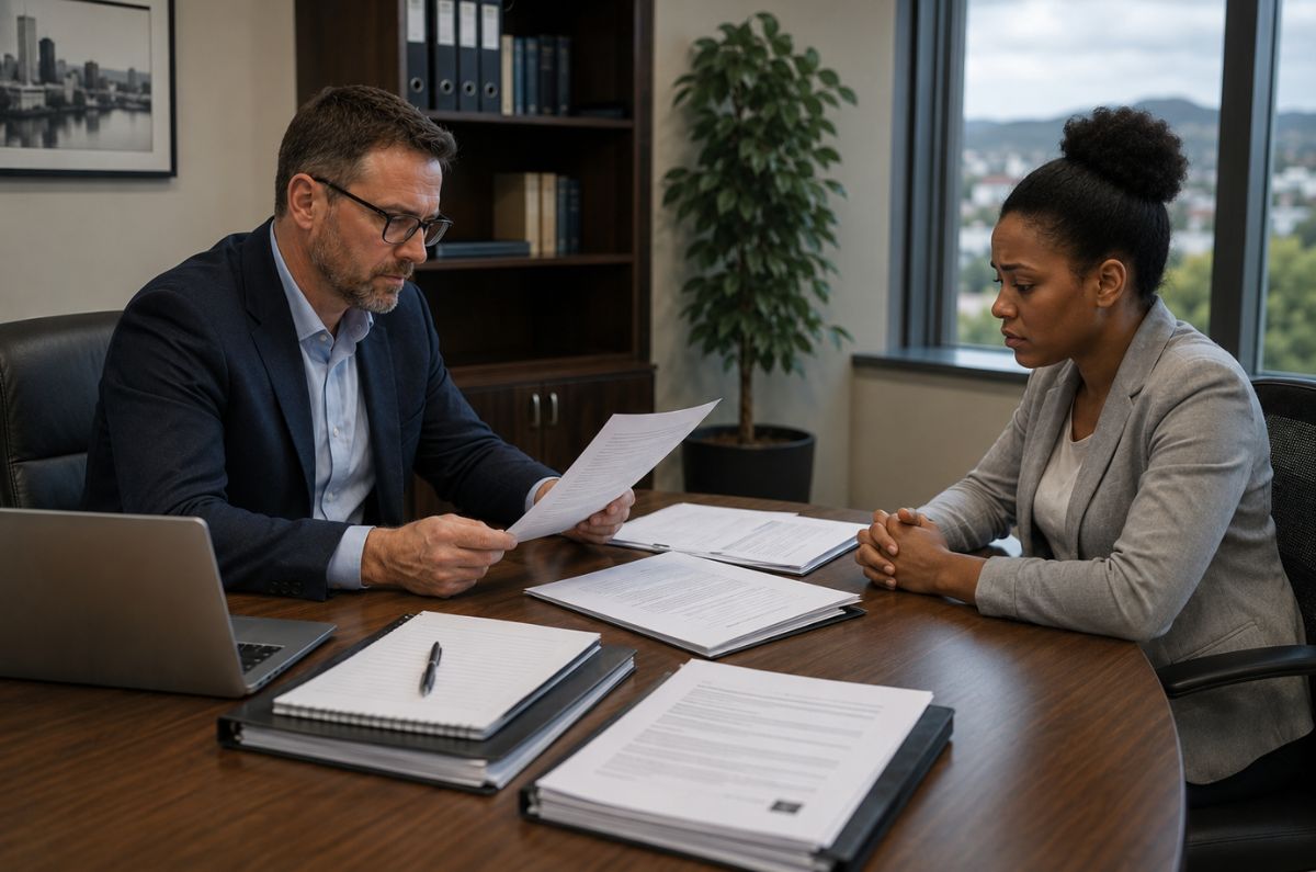 Employee admissions discussed during a workplace disciplinary hearing.
