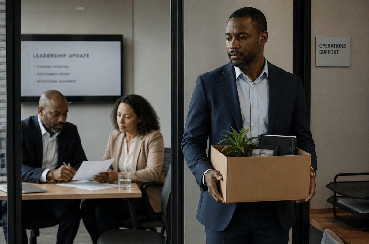 Unfair demotion discussed in an HR consultation about reduced duties and status.